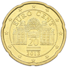 Монета 20 евроцентов 2013 года Австрия (аверс)