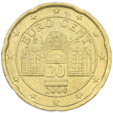 Монета 20 евроцентов 2004 года Австрия (аверс)