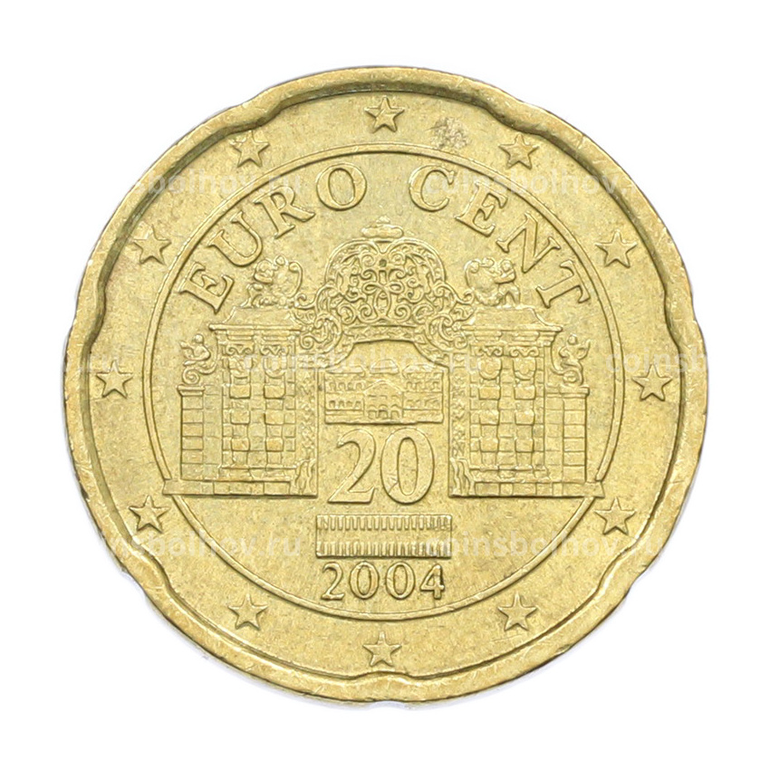 Монета 20 евроцентов 2004 года Австрия