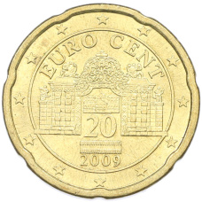 Монета 20 евроцентов 2009 года Австрия (аверс)