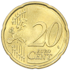 Монета 20 евроцентов 2015 года J Германия (реверс)