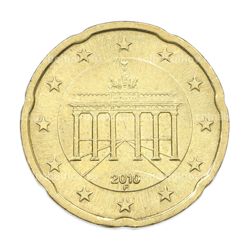 Монета 20 евроцентов 2010 года F Германия