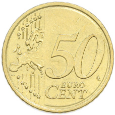 Монета 50 евроцентов 2009 года Словакия (реверс)