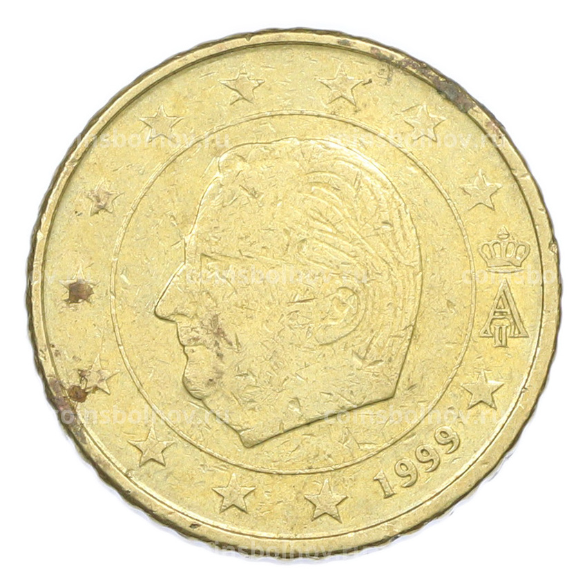 Монета 50 евроцентов 1999 года Бельгия