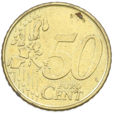 Монета 50 евроцентов 1999 года Бельгия (реверс)