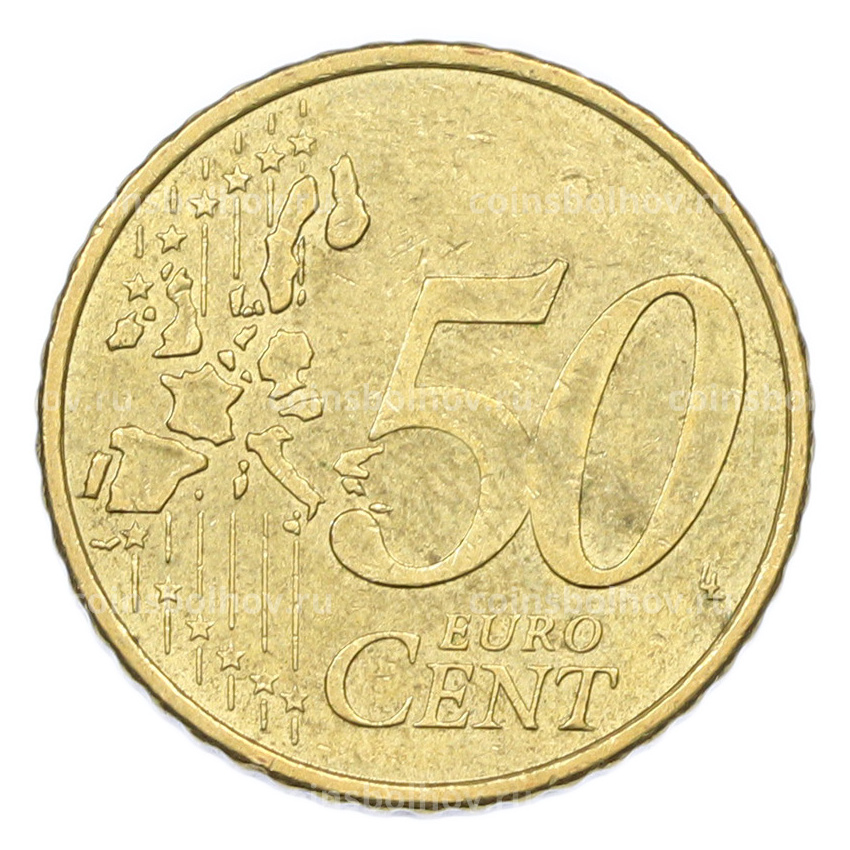 Монета 50 евроцентов 2002 года F Германия (вид 2)