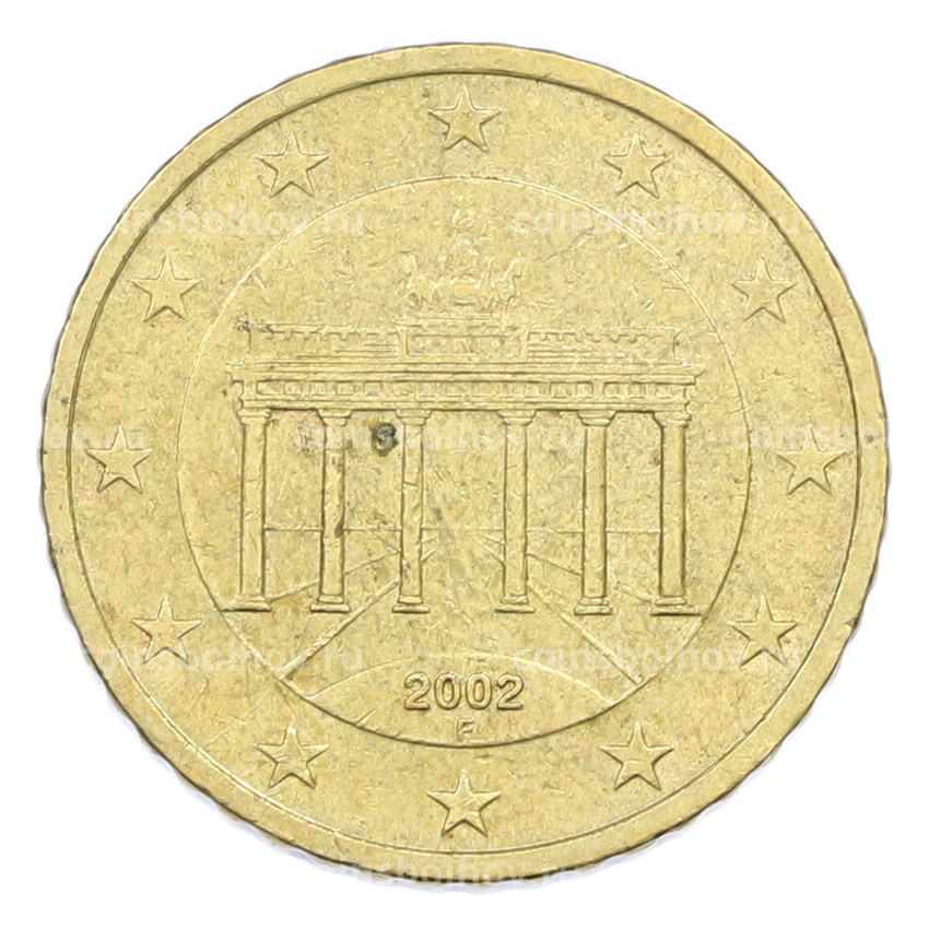 Монета 50 евроцентов 2002 года F Германия