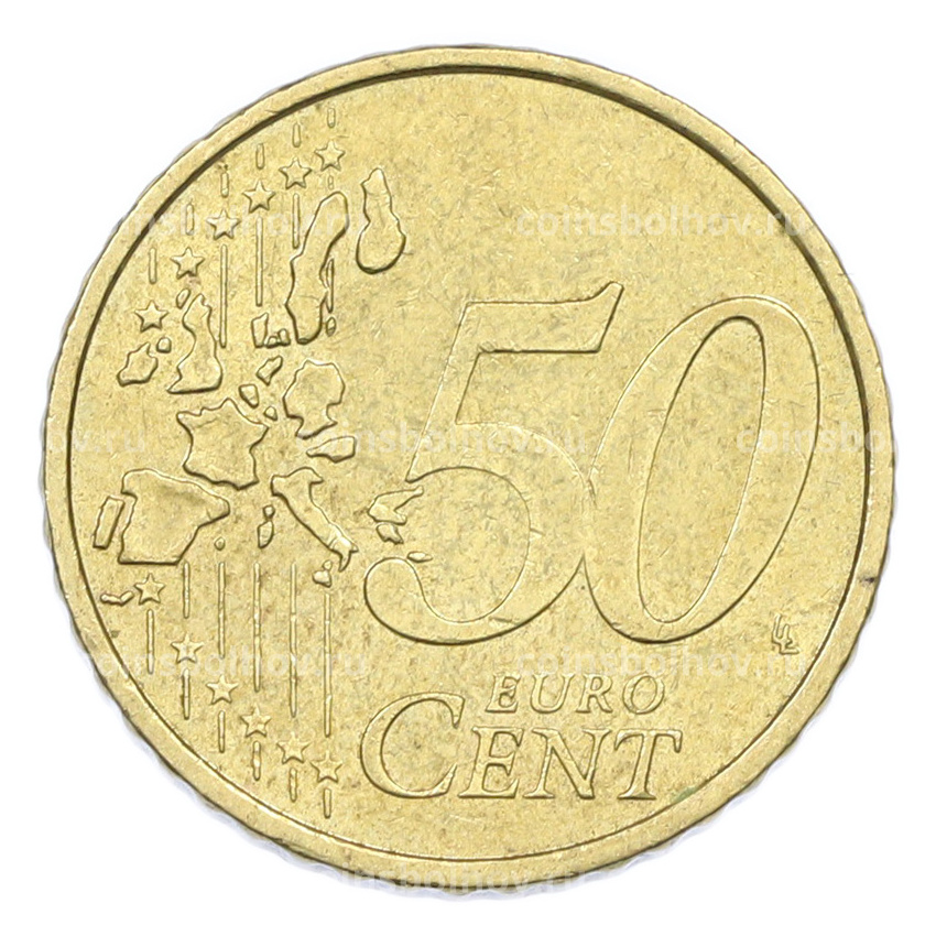 Монета 50 евроцентов 2002 года F Германия (вид 2)
