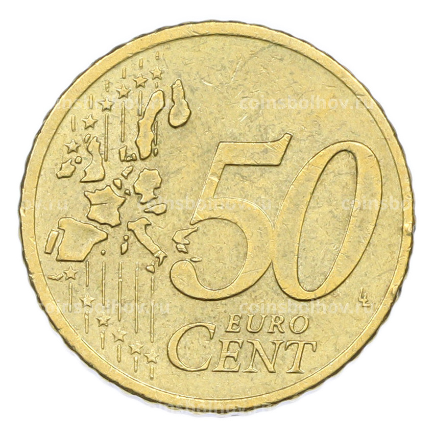 Монета 50 евроцентов 2002 года A Германия (вид 2)