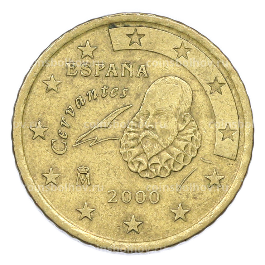 Монета 50 евроцентов 2000 года Испания