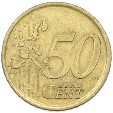 Монета 50 евроцентов 2000 года Испания (реверс)