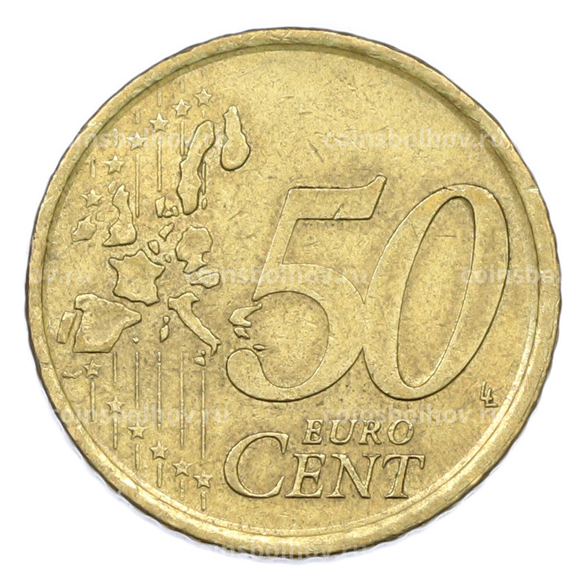 Монета 50 евроцентов 2000 года Испания (вид 2)