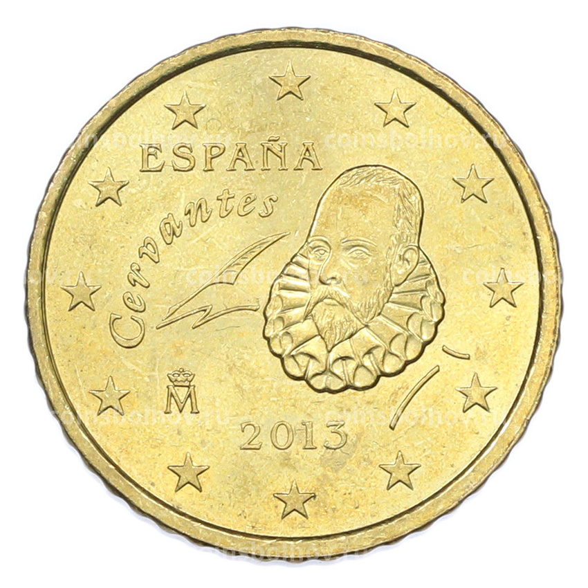 Монета 50 евроцентов 2013 года Испания