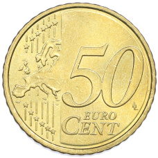 Монета 50 евроцентов 2013 года Испания (реверс)