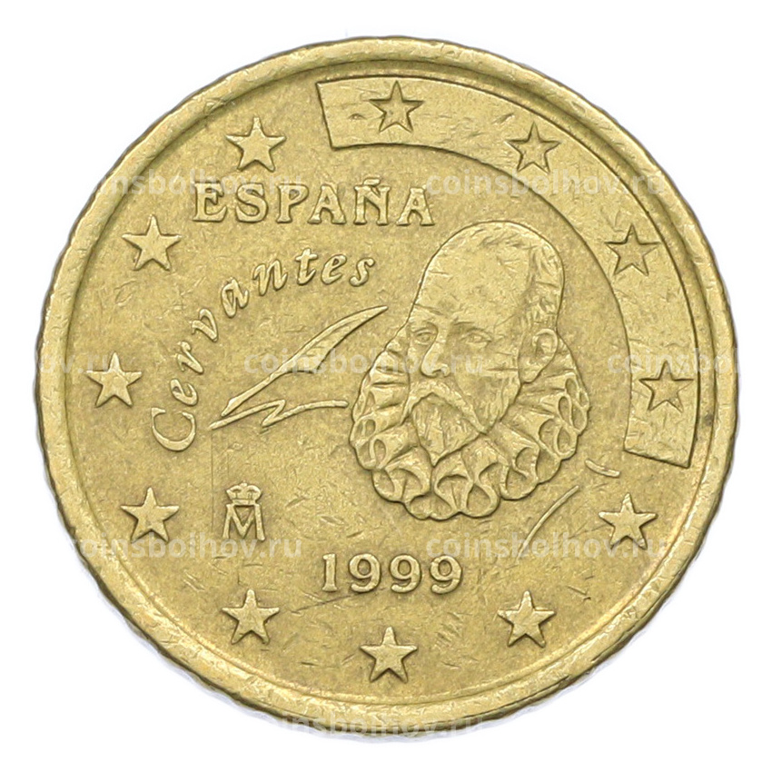 Монета 50 евроцентов 1999 года Испания