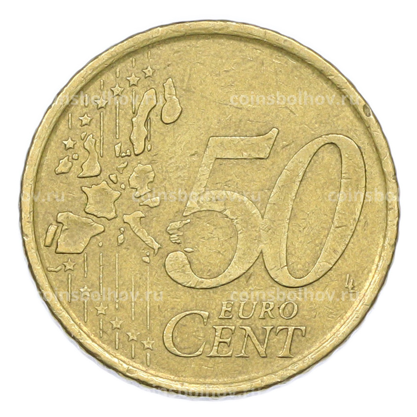 Монета 50 евроцентов 1999 года Испания (вид 2)