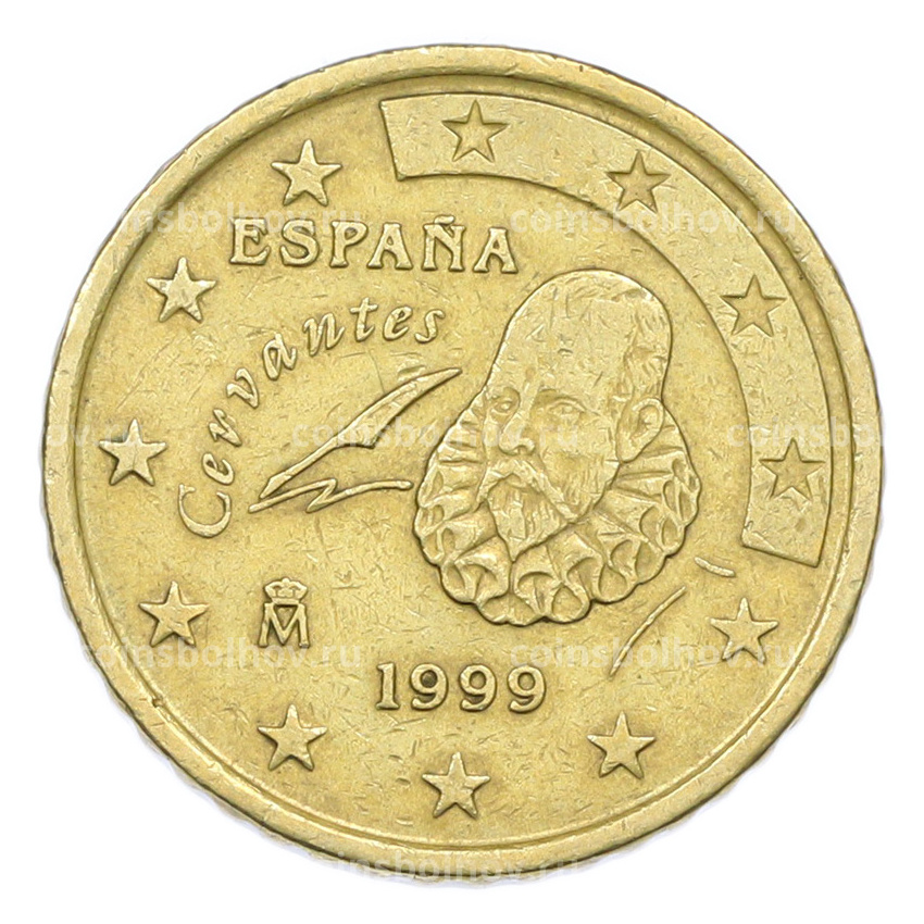 Монета 50 евроцентов 1999 года Испания