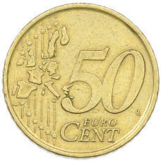 Монета 50 евроцентов 1999 года Испания (реверс)