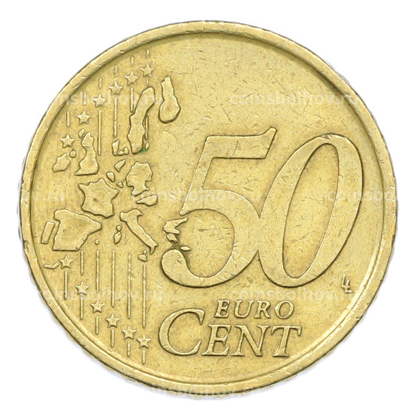 Монета 50 евроцентов 1999 года Испания (вид 2)