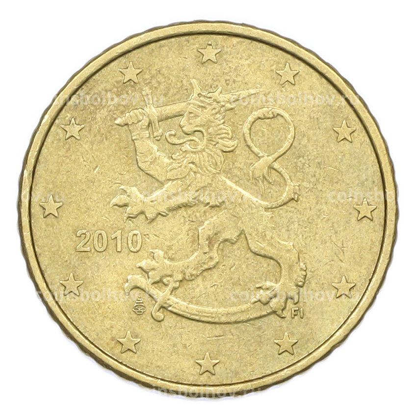 Монета 50 евроцентов 2010 года Финляндия