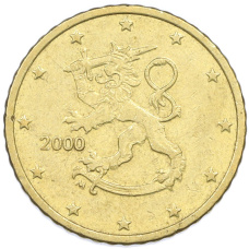 Монета 50 евроцентов 2000 года Финляндия (аверс)