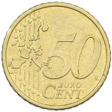 Монета 50 евроцентов 2000 года Финляндия (реверс)