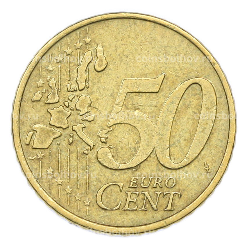 Монета 50 евроцентов 2001 года Нидерланды (вид 2)
