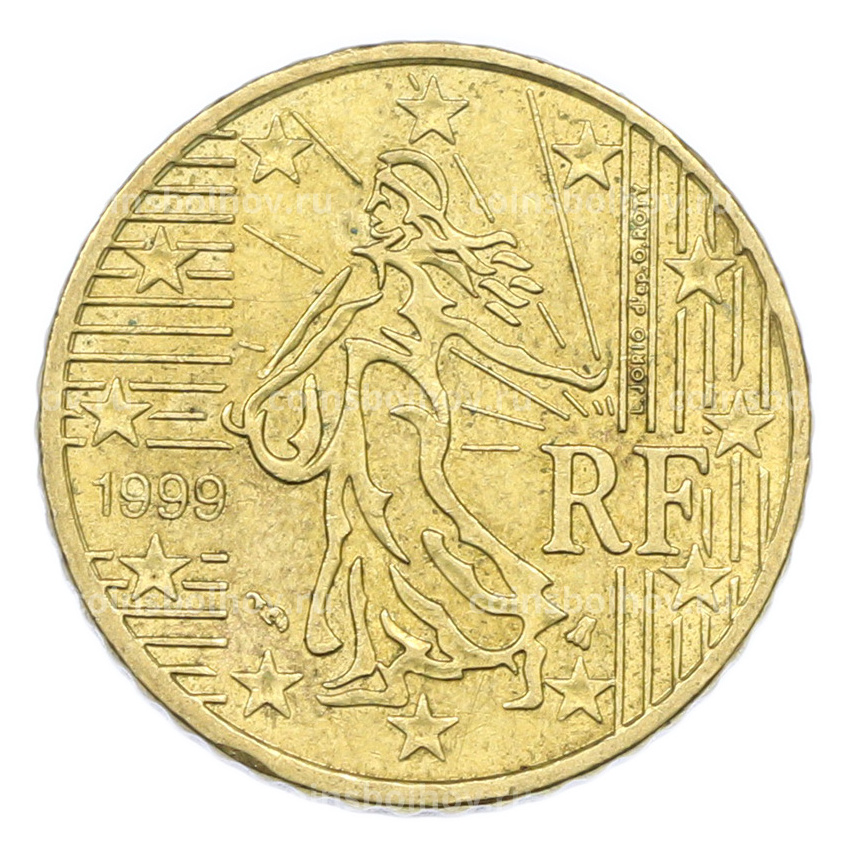Монета 50 евроцентов 1999 года Франция