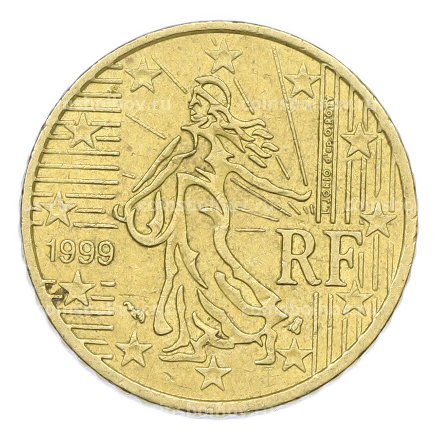 Монета 50 евроцентов 1999 года Франция