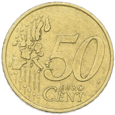 Монета 50 евроцентов 1999 года Франция (реверс)