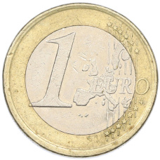 Монета 1 евро 2001 года Испания (реверс)