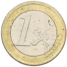 Монета 1 евро 2001 года Испания (реверс)