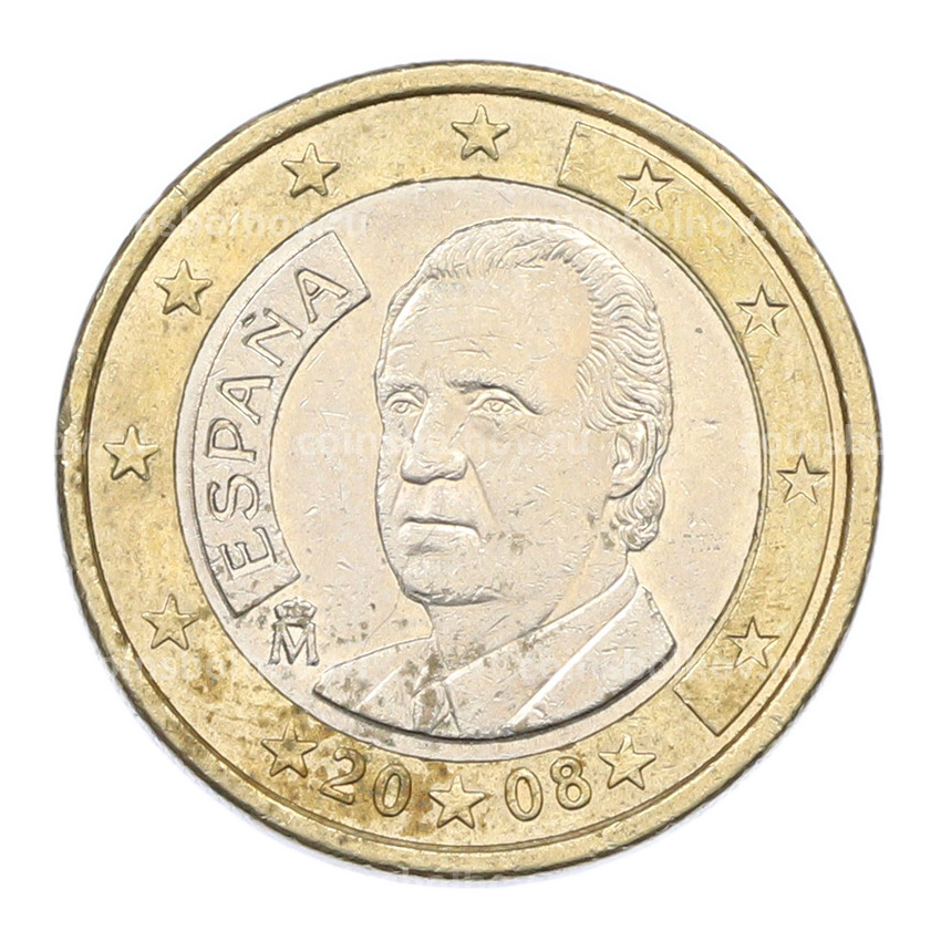 Монета 1 евро 2008 года Испания