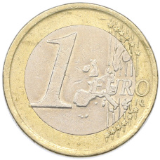 Монета 1 евро 2001 года Испания (реверс)