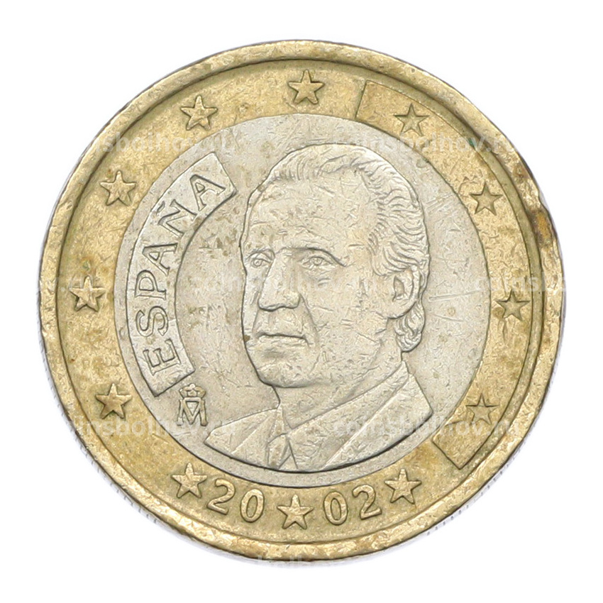 Монета 1 евро 2002 года Испания