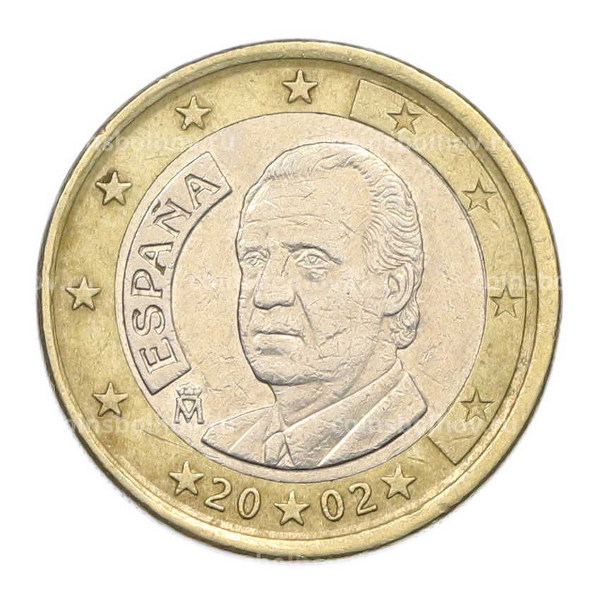 Монета 1 евро 2002 года Испания