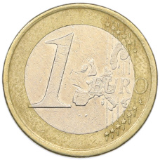 Монета 1 евро 2002 года Испания (реверс)