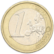 Монета 1 евро 2008 года Италия (реверс)