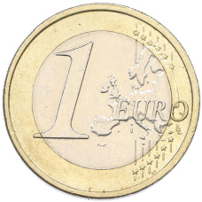 Монета 1 евро 2015 года Литва (реверс)