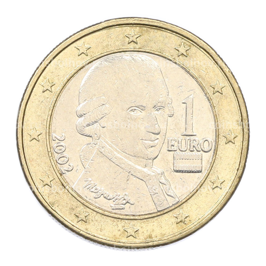 Монета 1 евро 2002 года Австрия