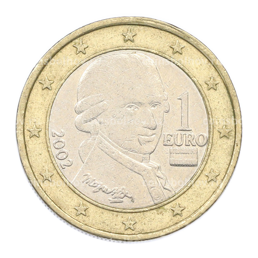 Монета 1 евро 2002 года Австрия