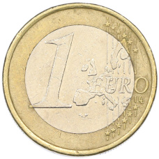 Монета 1 евро 2002 года F Германия (реверс)