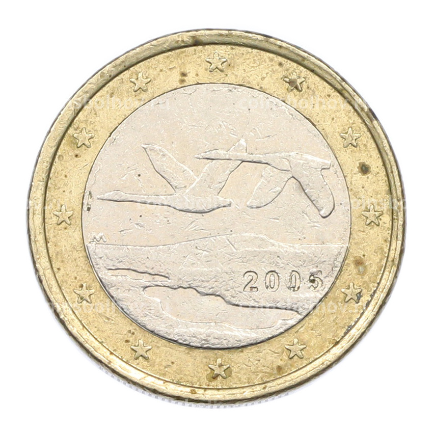 Монета 1 евро 2005 года Финляндия
