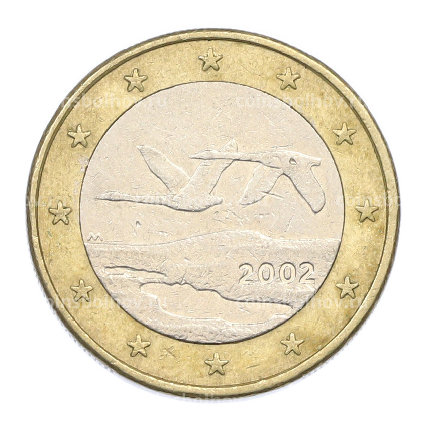 Монета 1 евро 2002 года Финляндия