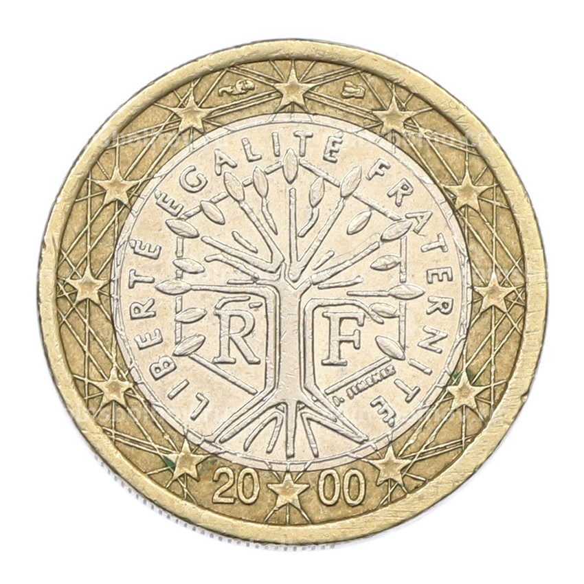 Монета 1 евро 2000 года Франция