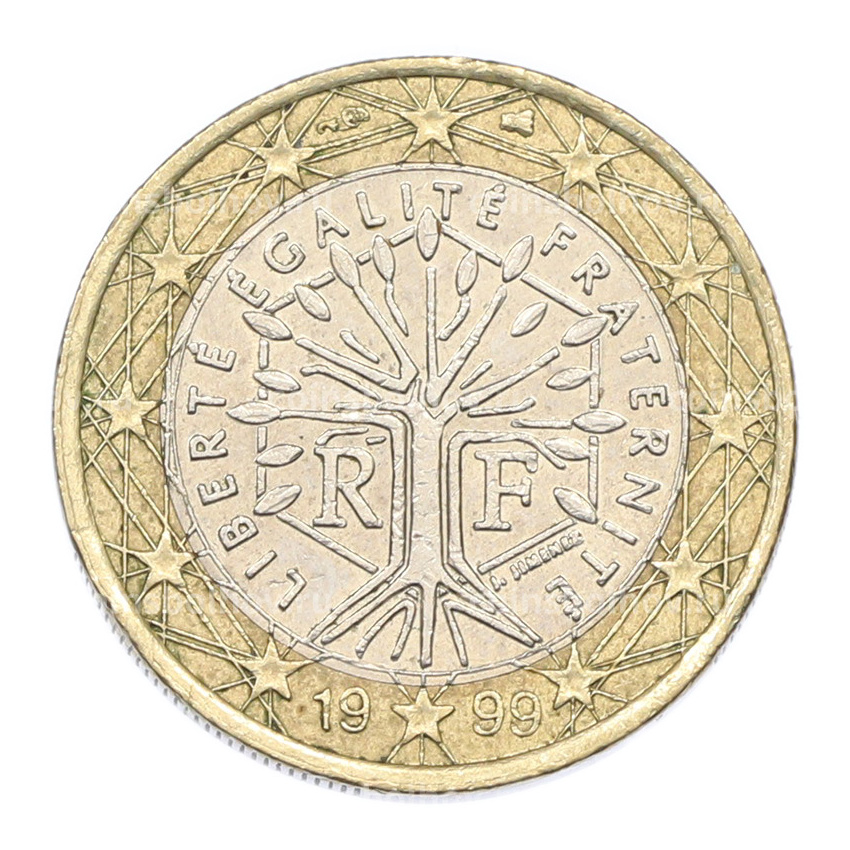 Монета 1 евро 1999 года Франция