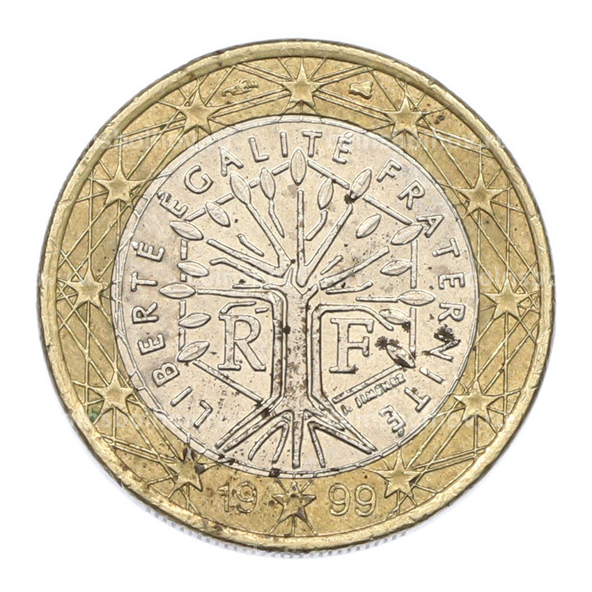 Монета 1 евро 1999 года Франция