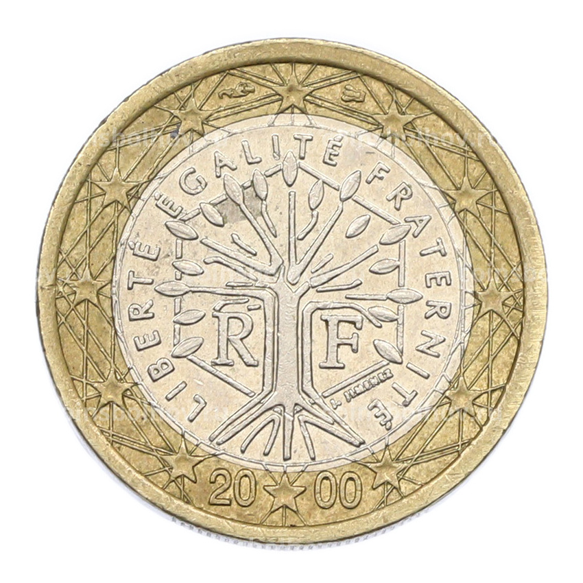 Монета 1 евро 2000 года Франция