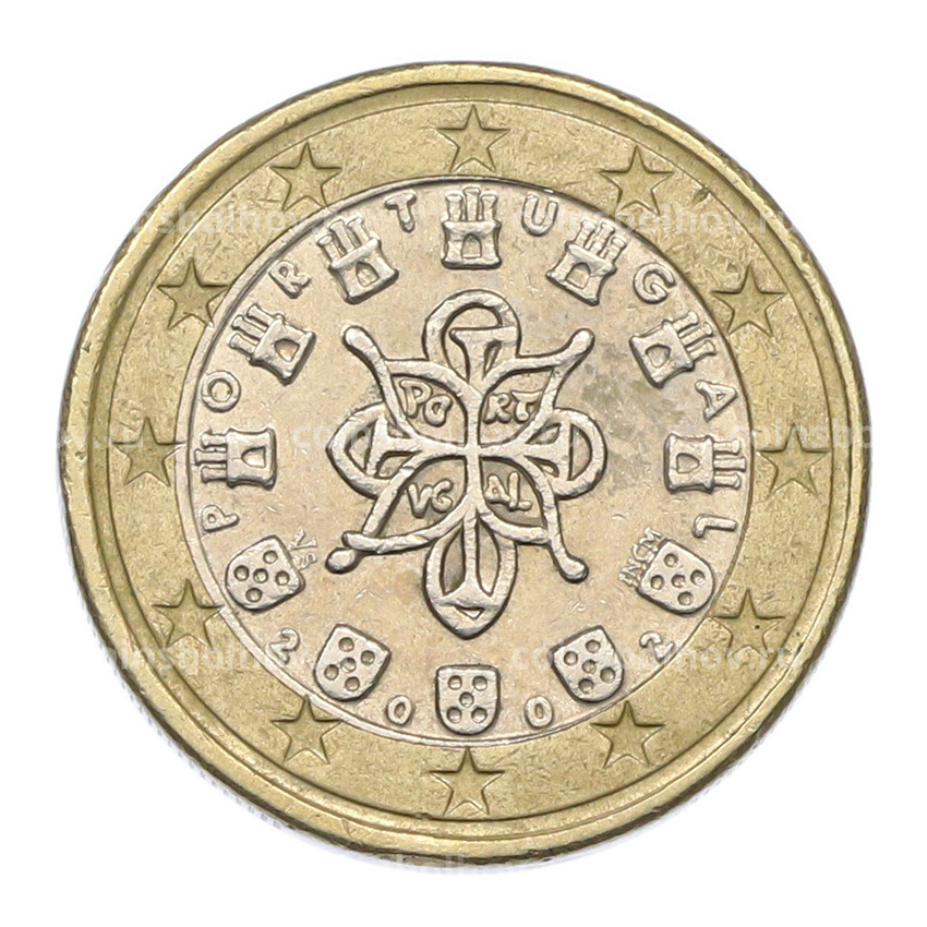 Монета 1 евро 2002 года Португалия