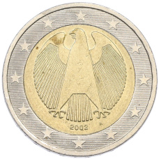 Монета 2 евро 2002 года A Германия (аверс)